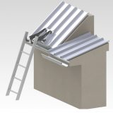 Ladder hook for roof – without offset
