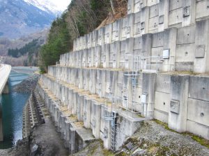 VERTIC's guardrails and cage ladders on EDF dam