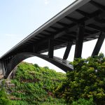VERTIC's COMBILIGNE inclined lifeline system on the Pont de la Ravine Fontaine's bridge on the Reunion Island