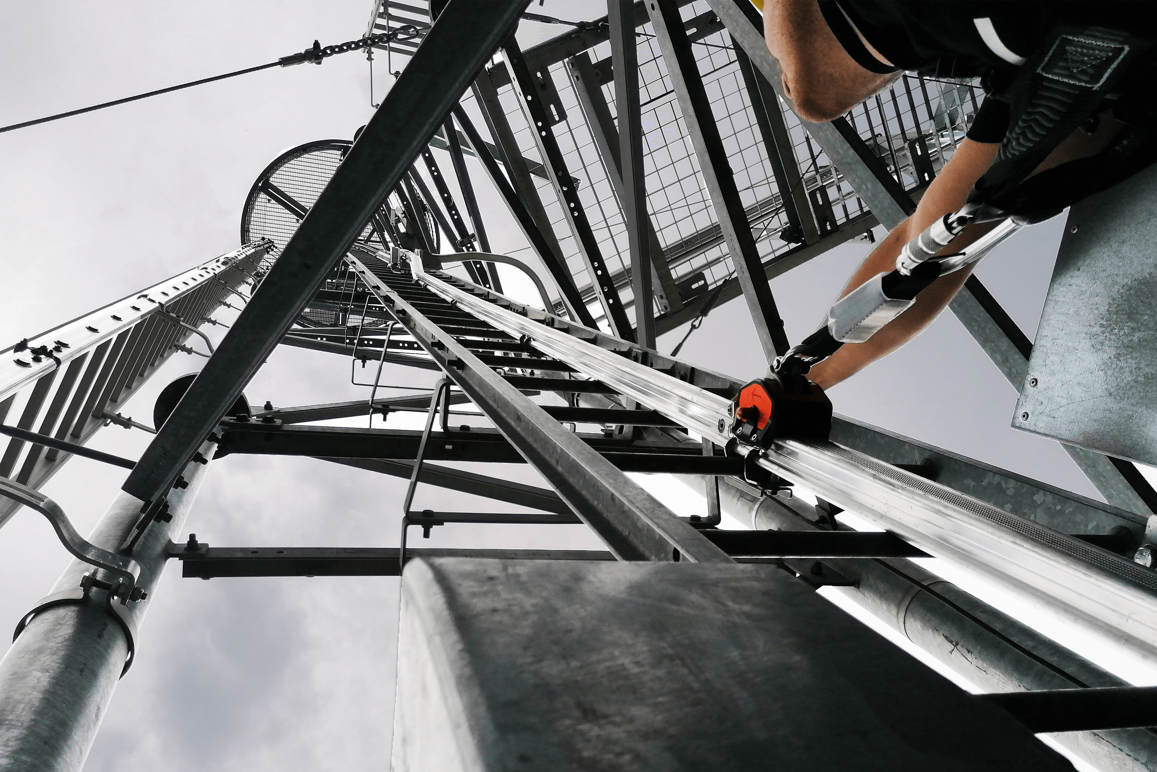 Vertical fall protection systems